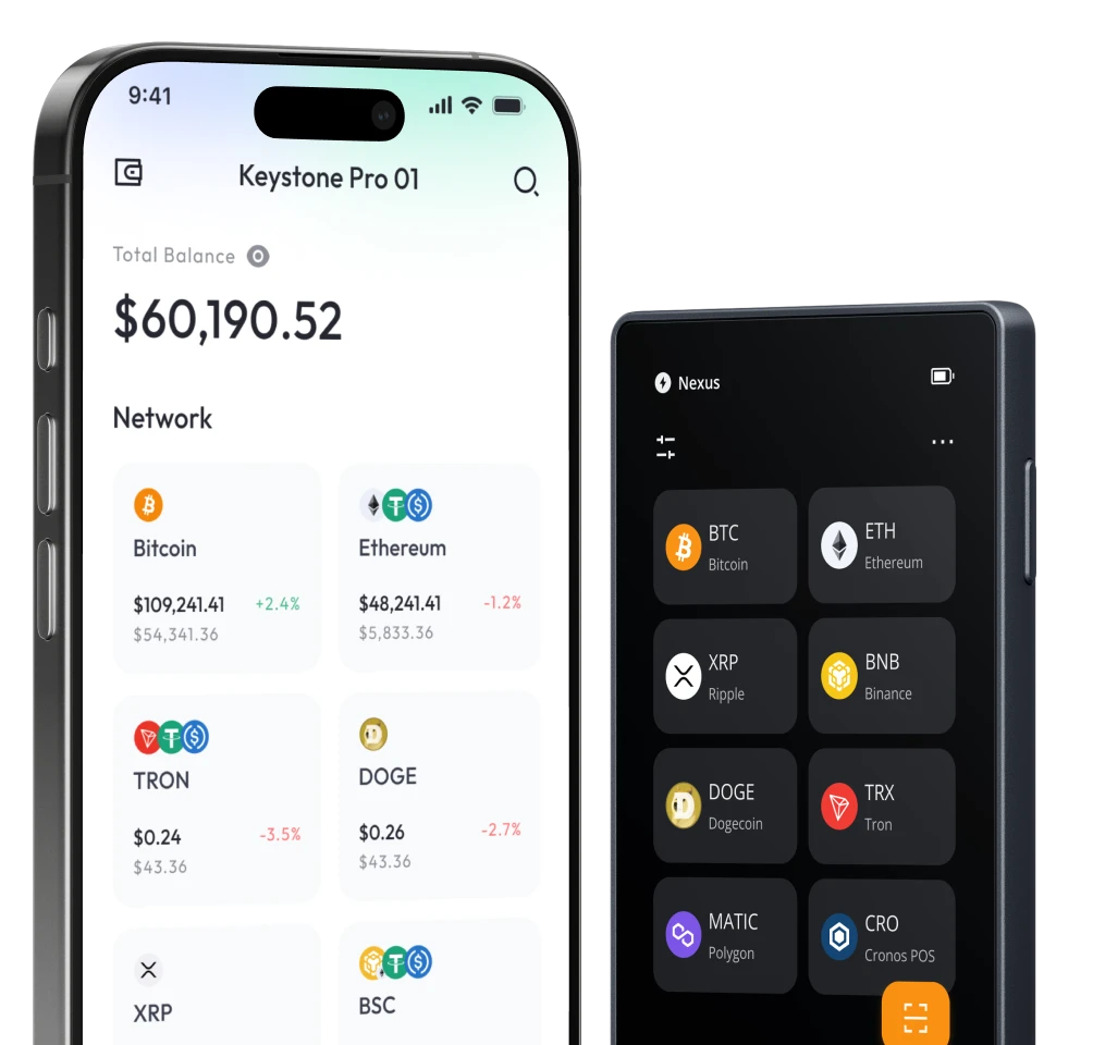 Keystone Nexus Desktop unified portfolio dashboard interface showing asset balance