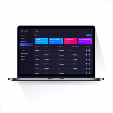 WanWallet Windows Desktop Dashboard